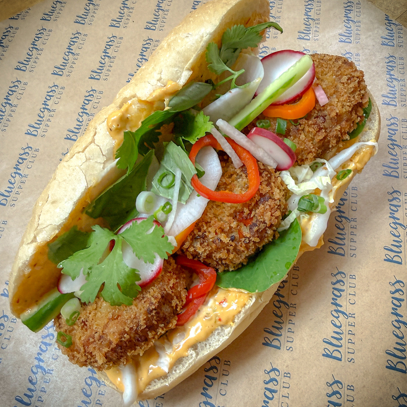 Crabless Cakes Banh Mi