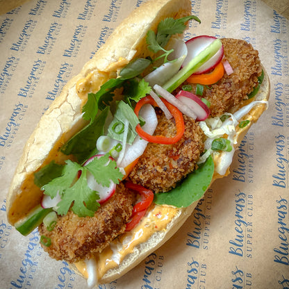 Crabless Cakes Banh Mi